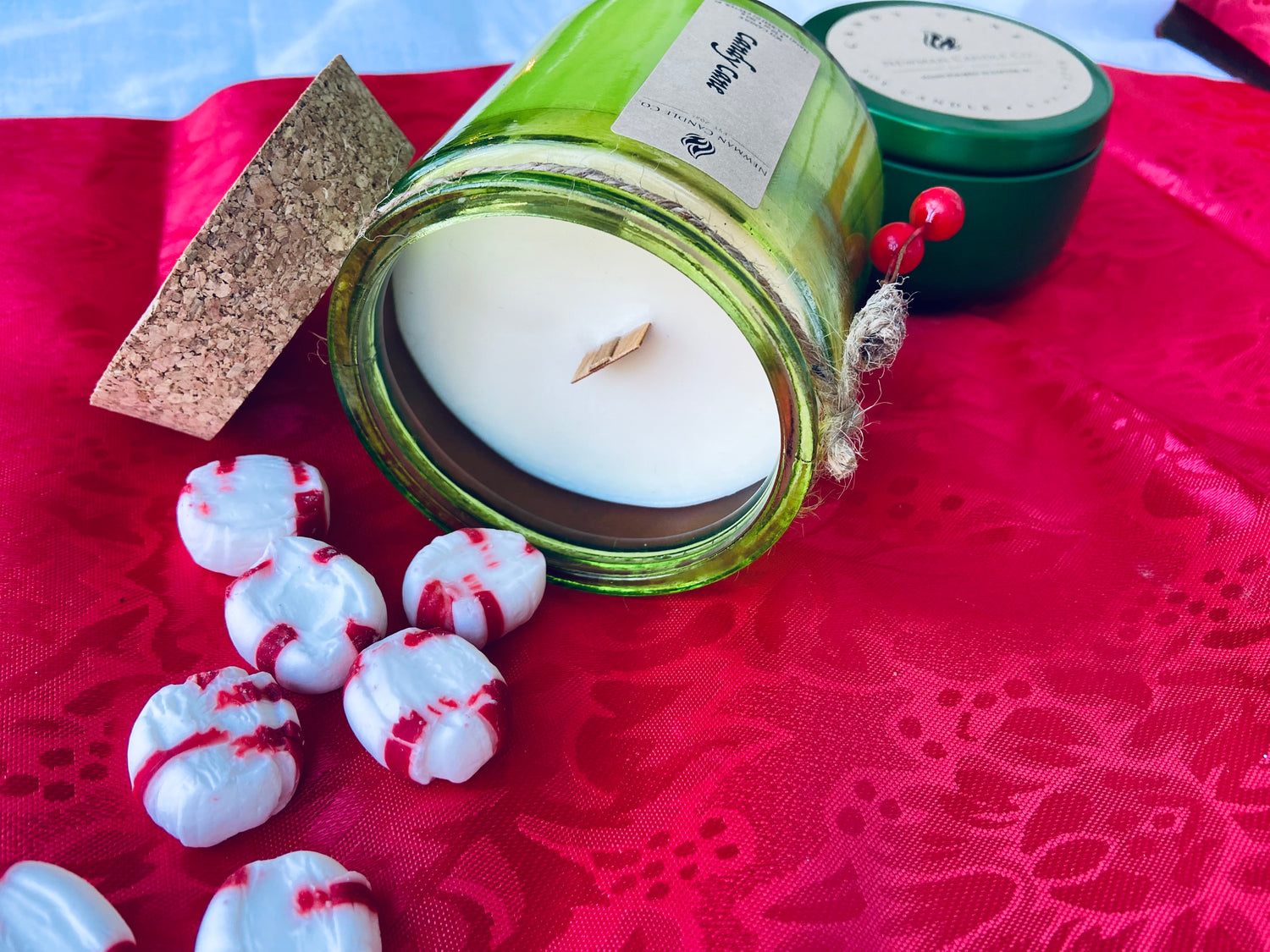 Candy cane candles deals